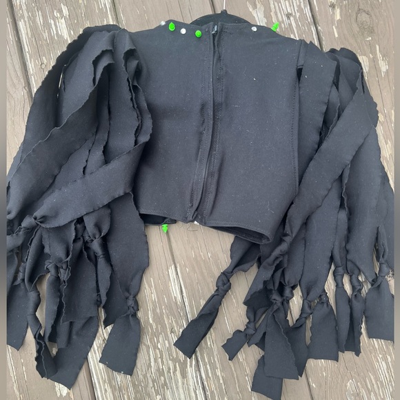 FANCY BY FRANCESCA WATSON DESIGNER SAMPLE SALEALERT BLACK STUDDED CROP TOP SMALL - Picture 4 of 4